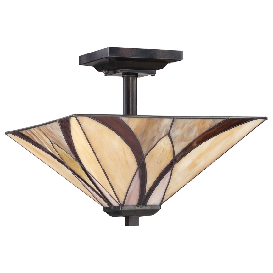 Elstead QZ-ASHEVILLE-SF - Chandelier on a pole ASHEVILLE 2xE27/100W/230V