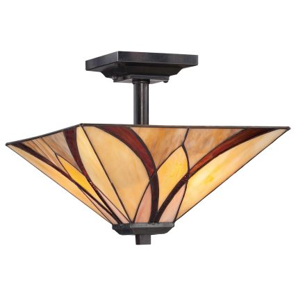 Elstead QZ-ASHEVILLE-SF - Chandelier on a pole ASHEVILLE 2xE27/100W/230V