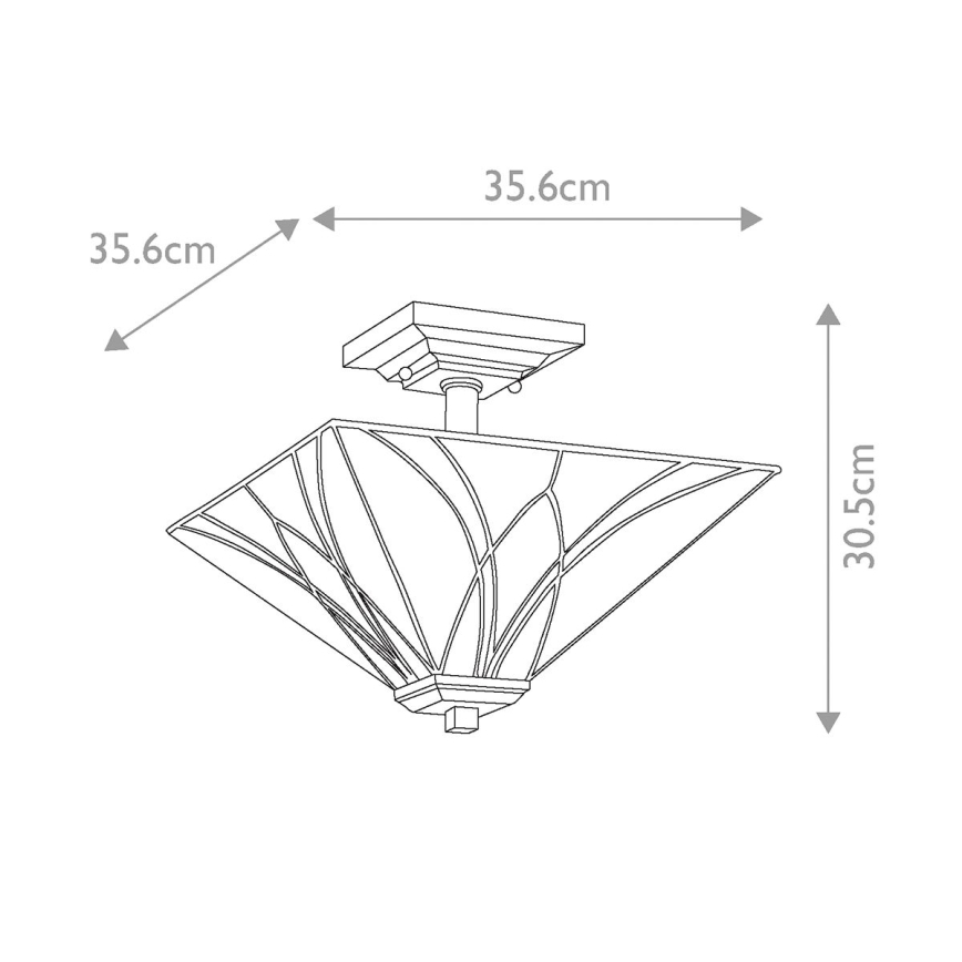 Elstead QZ-ASHEVILLE-SF - Chandelier on a pole ASHEVILLE 2xE27/100W/230V