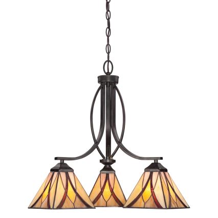 Elstead QZ-ASHEVILLE3 - Chandelier on a chain ASHEVILLE 3xE27/60W/230V