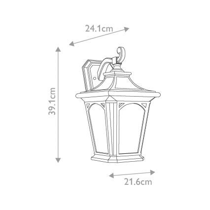 Elstead QZ-BEDFORD2-M - Outdoor wall light BEDFORD 1xE27/100W/230V IP44