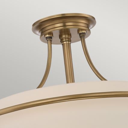 Elstead - Surface-mounted chandelier GRIFFIN 4xE27/100W/230V brass