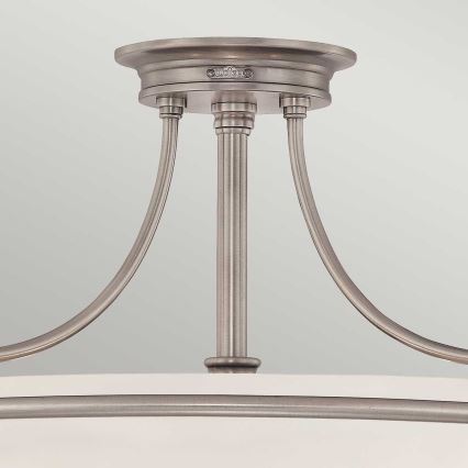 Elstead - Surface-mounted chandelier GRIFFIN 3xE27/100W/230V matte chrome