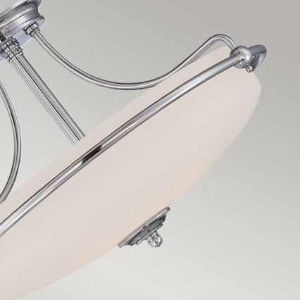 Elstead - Surface-mounted chandelier GRIFFIN 3xE27/100W/230V shiny chrome