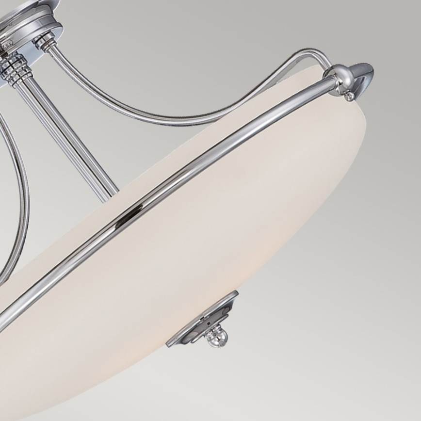 Elstead - Surface-mounted chandelier GRIFFIN 3xE27/100W/230V shiny chrome