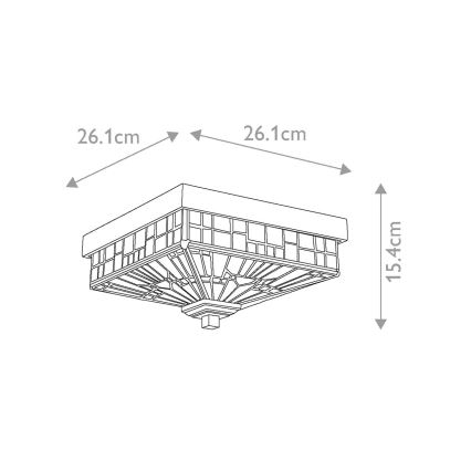 Elstead QZ-INGLENOOK-F - Outdoor ceiling light INGLENOOK 2xE27/60W/230V IP44
