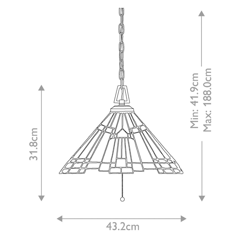 Elstead QZ-INGLENOOK-P-A - Chandelier on a chain INGLENOOK 3xE27/60W/230V