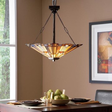 Elstead QZ-INGLENOOK-P-B - Chandelier on a chain INGLENOOK 3xE27/100W/230V