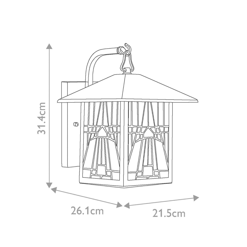 Elstead QZ-INGLENOOK2-M - Outdoor wall light INGLENOOK 1xE27/60W/230V IP44