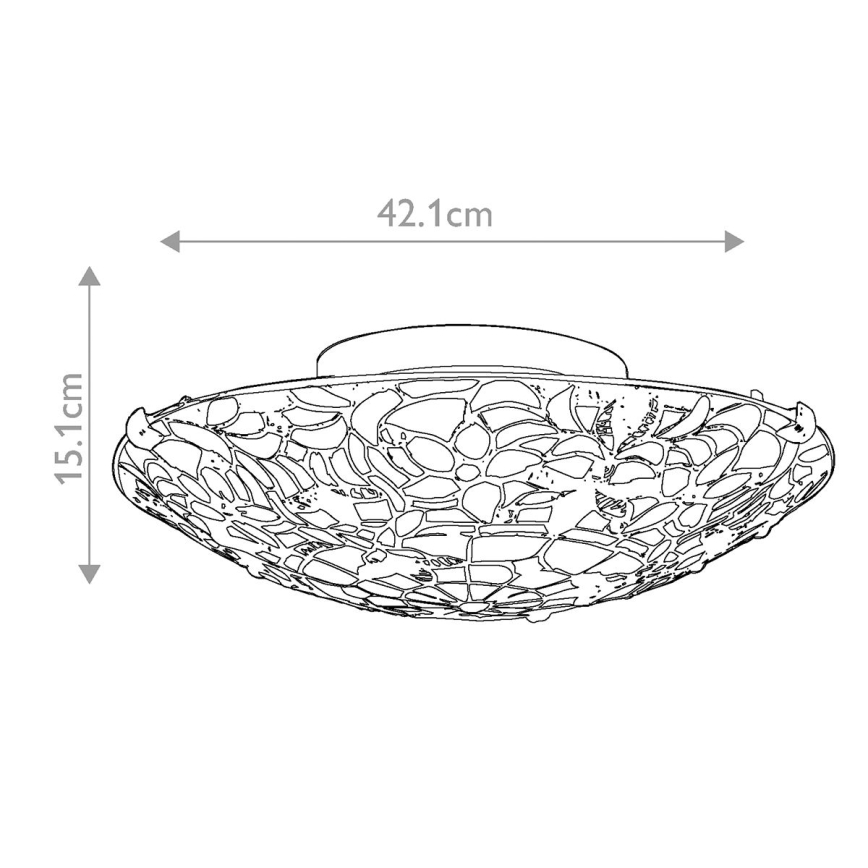 Elstead QZ-KAMI-F - Ceiling light KAMI 2xE27/60W/230V