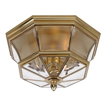 Elstead QZ-NEWBURY-F-PB - Outdoor ceiling light NEWBURY 3xE14/40W/230V IP44