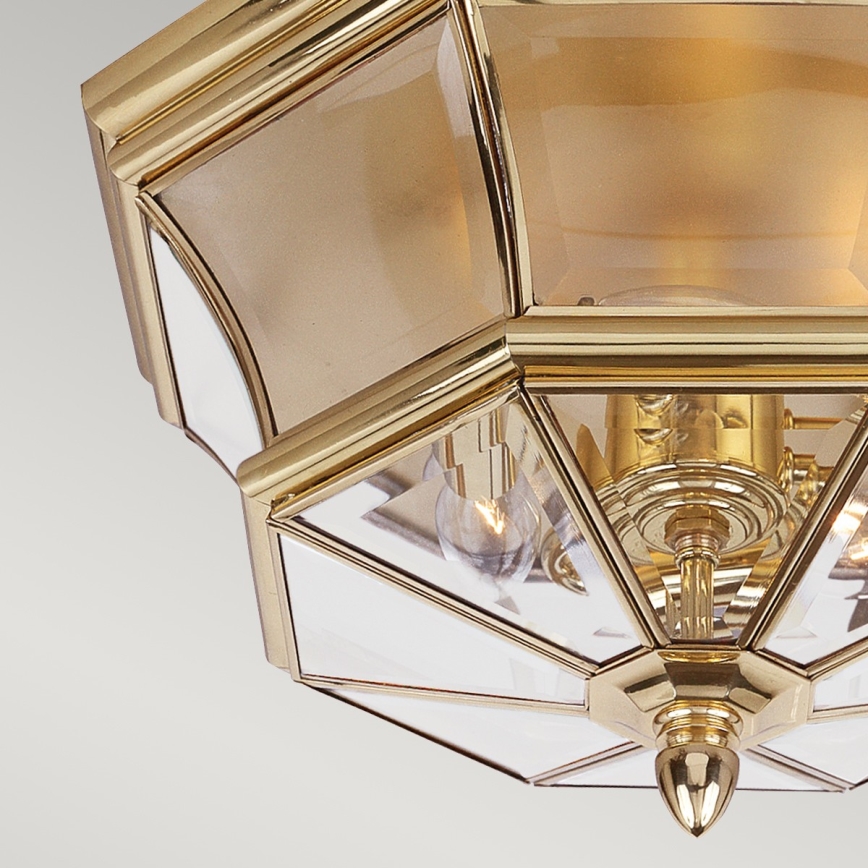 Elstead QZ-NEWBURY-F-PB - Outdoor ceiling light NEWBURY 3xE14/40W/230V IP44
