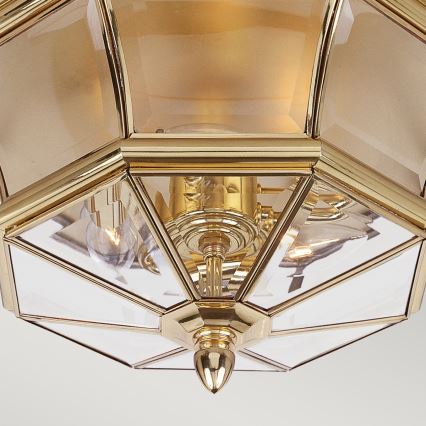Elstead QZ-NEWBURY-F-PB - Outdoor ceiling light NEWBURY 3xE14/40W/230V IP44
