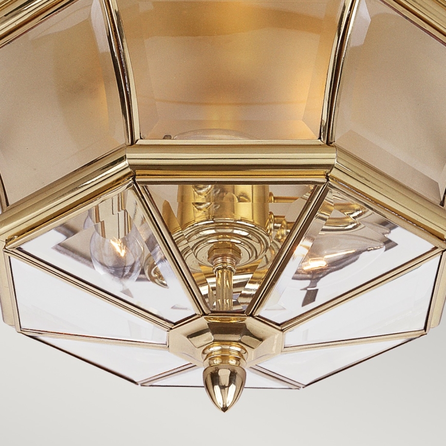 Elstead QZ-NEWBURY-F-PB - Outdoor ceiling light NEWBURY 3xE14/40W/230V IP44