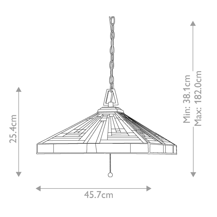 Elstead QZ-STEPHEN-3P - Chandelier on a chain STEPHEN 3xE27/60W/230V
