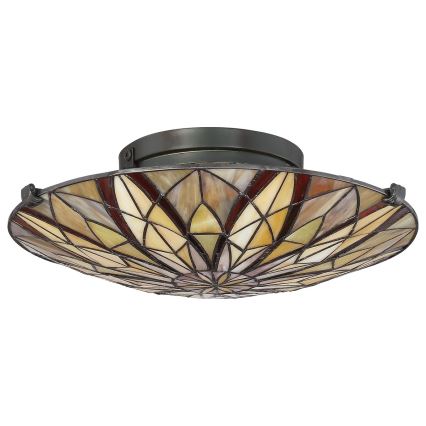 Elstead - VICTORY Tiffany Ceiling Light 2xE27/60W/230V