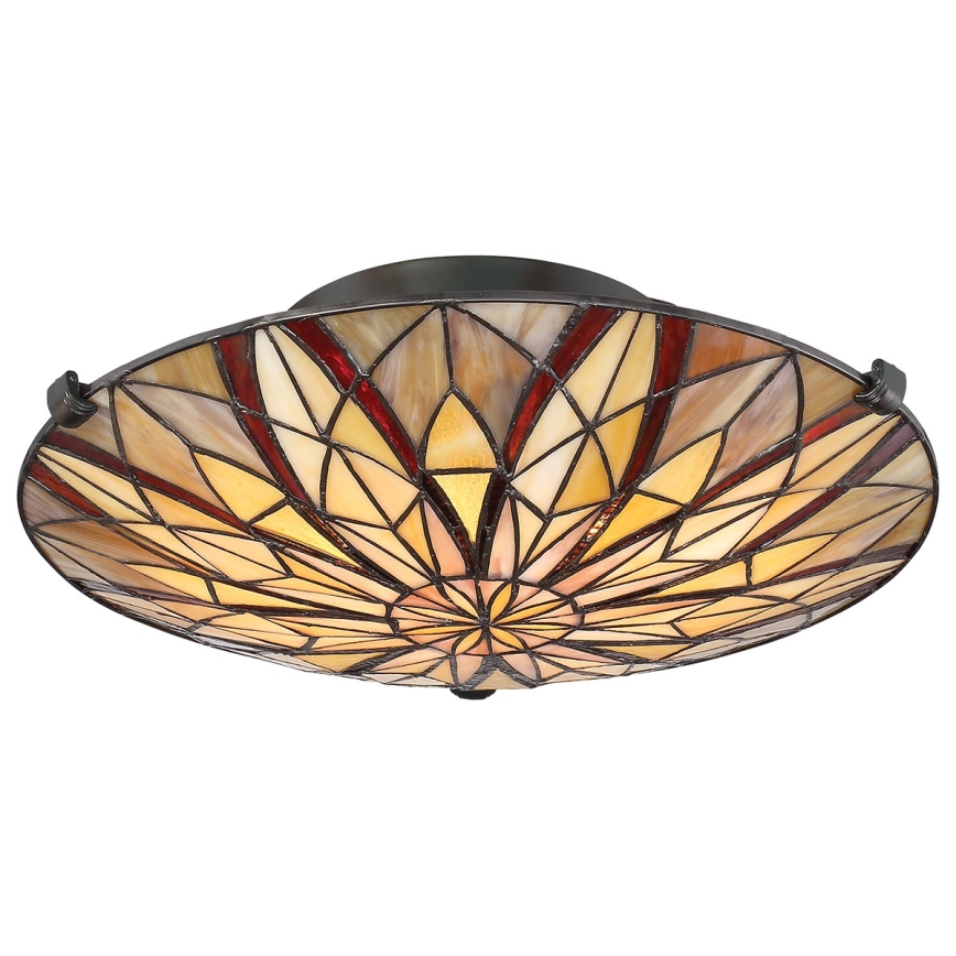 Elstead - VICTORY Tiffany Ceiling Light 2xE27/60W/230V