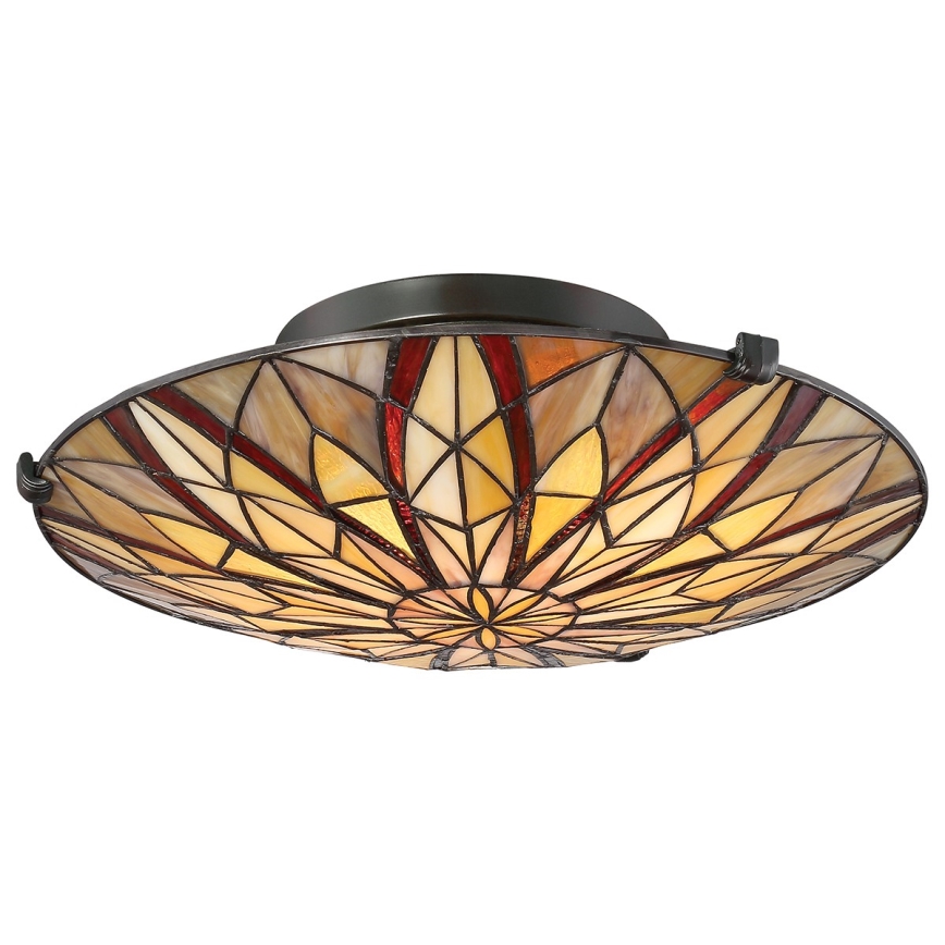 Elstead - VICTORY Tiffany Ceiling Light 2xE27/60W/230V