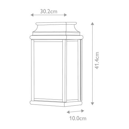 Elstead - Outdoor wall light ST MARTINS 2xE27/60W/230V IP44 copper