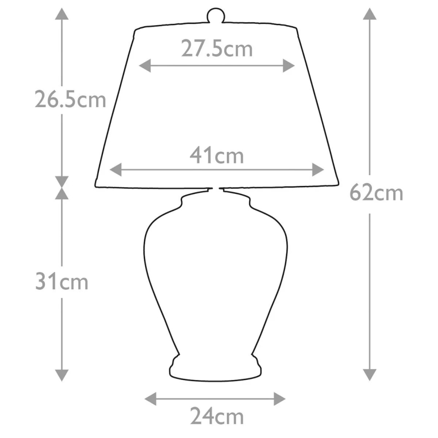 Elstead - Table lamp LEAVES 1xE27/60W/230V