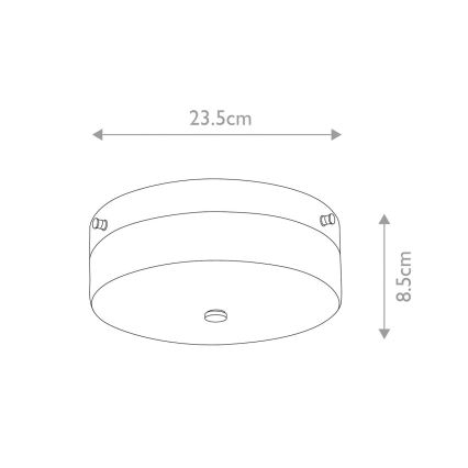 Elstead - LED Bathroom Ceiling Light TAMAR 1xGX53/5.7W/230V IP44 Polished Chrome