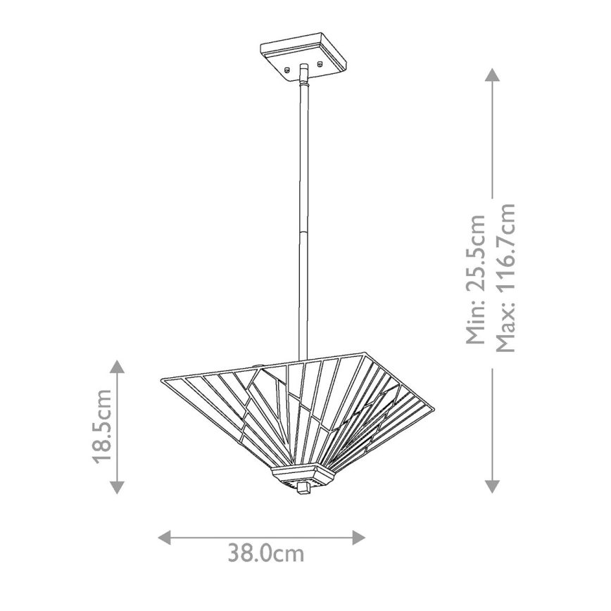 Elstead - Chandelier on a pole ALDERLEY 2xE27/60W/230V