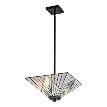 Elstead - Tiffany ALDERLEY Rod Pendant 2xE27/60W/230V