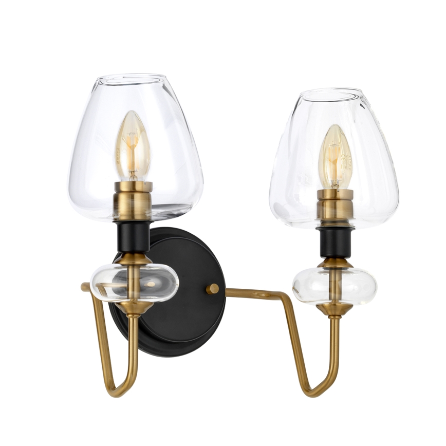 Elstead - Wall light ARMAND 2xE14/40W/230V black/brass
