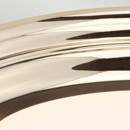 Elstead - WELLAND LED Ceiling Light, 25W/230V, 3000K, Gold finish
