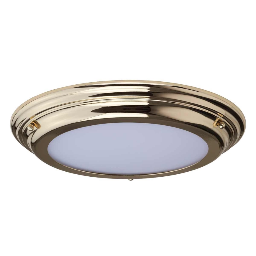 Elstead - WELLAND LED Ceiling Light, 25W/230V, 3000K, Gold finish