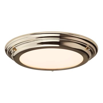 Elstead - WELLAND LED Ceiling Light, 25W/230V, 3000K, Gold finish