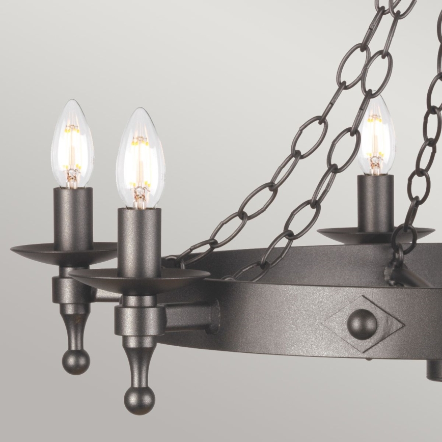 Elstead - Chandelier on a chain WARWICK 6xE14/60W/230V