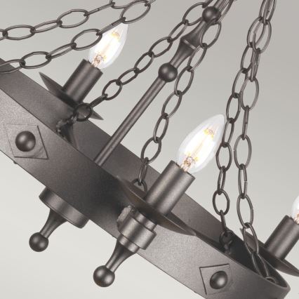 Elstead - Chandelier on a chain WARWICK 6xE14/60W/230V