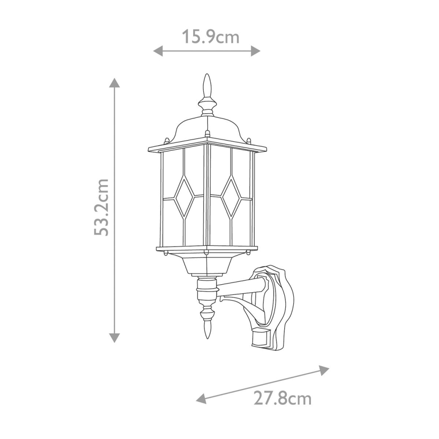 Elstead WX1-PIR - Outdoor wall light with a sensor WEXFORD 1xE27/100W/230V IP44