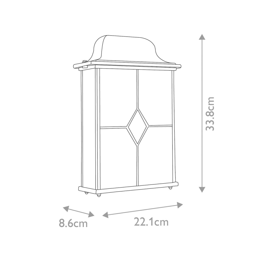 Elstead WX7 - Outdoor wall light WEXFORD 2xE27/60W/230V IP23