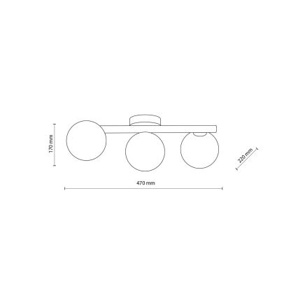 ELYON Ceiling Light 3xG9/10W/230V Pine