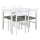 EMILY dining table and 4-piece chair set in white