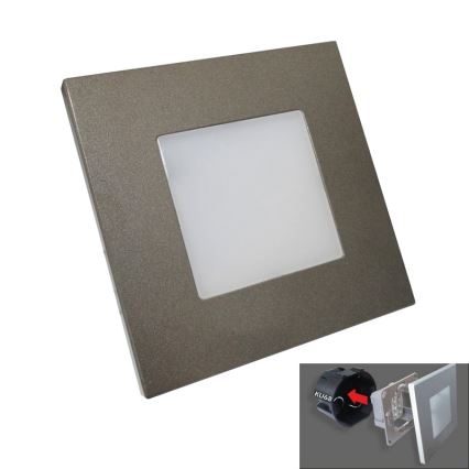 Luxera 48305 - LED night light STEP LIGHT 16xLED/1W/230V