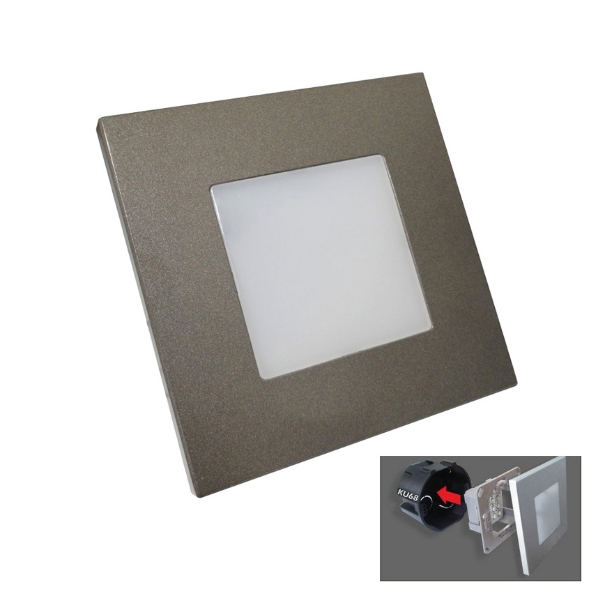 Luxera 48305 - LED night light STEP LIGHT 16xLED/1W/230V