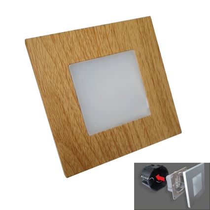 Emithor 48307 - LED orientation light STEP LIGHT 16xLED/1W/230V