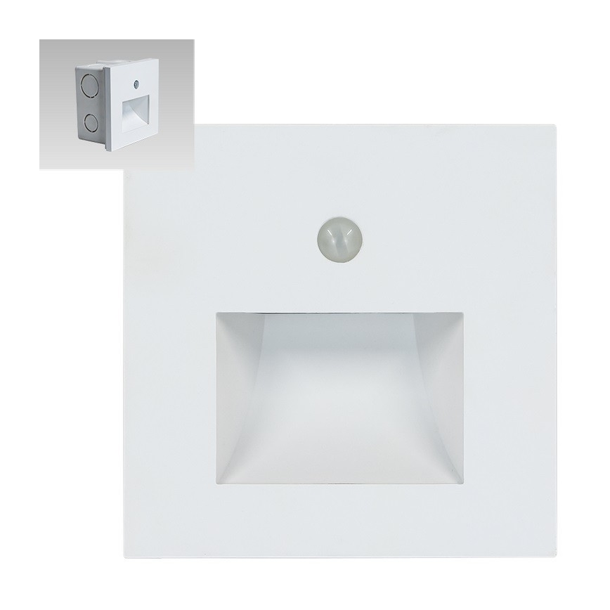 Emithor 70414 - LED Staircase light with a sensor SUNNY LED/1W/230V 4000K white
