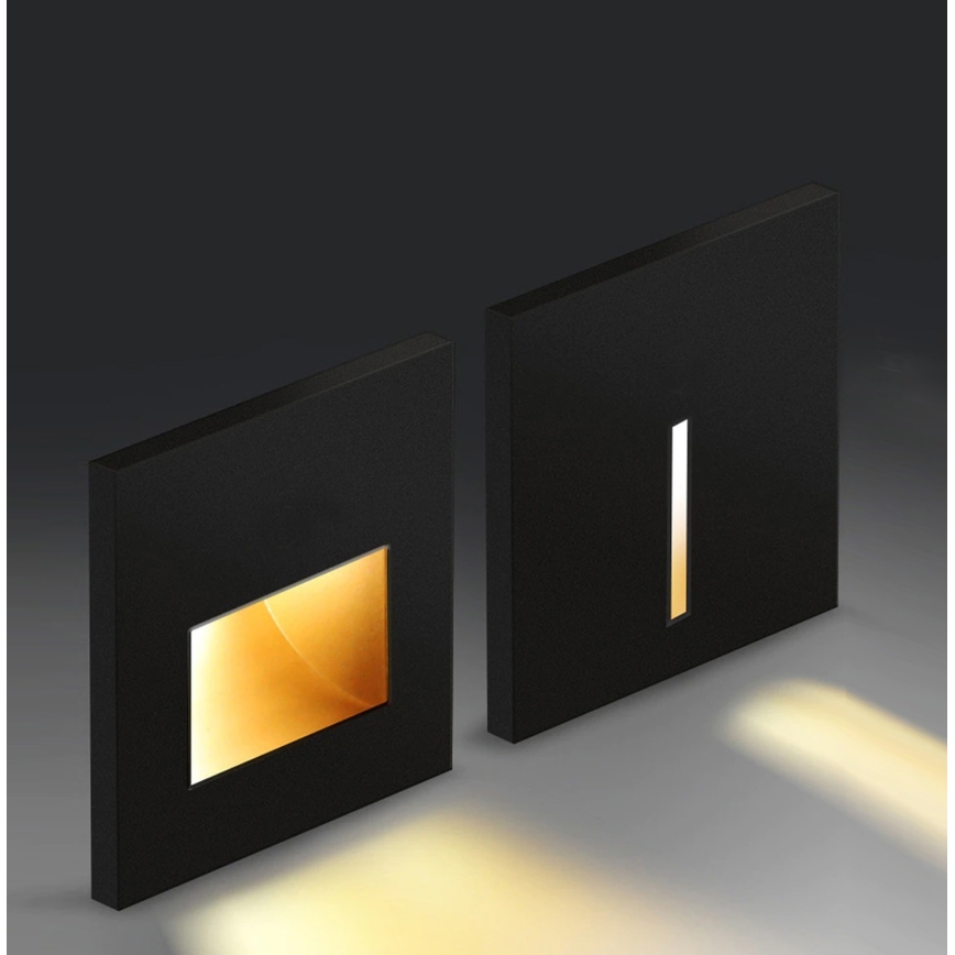 Emithor 70419 - LED Staircase light SUNNY LED/1W/230V 4000K black