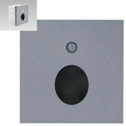Emithor 70434 - LED Staircase light with sensor OLIVE LED/1W/230V 4000K grey