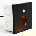 Emithor 70436 - LED Staircase light with sensor OLIVE LED/1W/230V 4000K black
