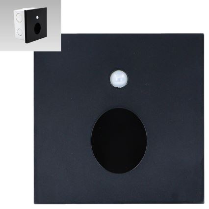 Emithor 70436 - LED Staircase light with sensor OLIVE LED/1W/230V 4000K black