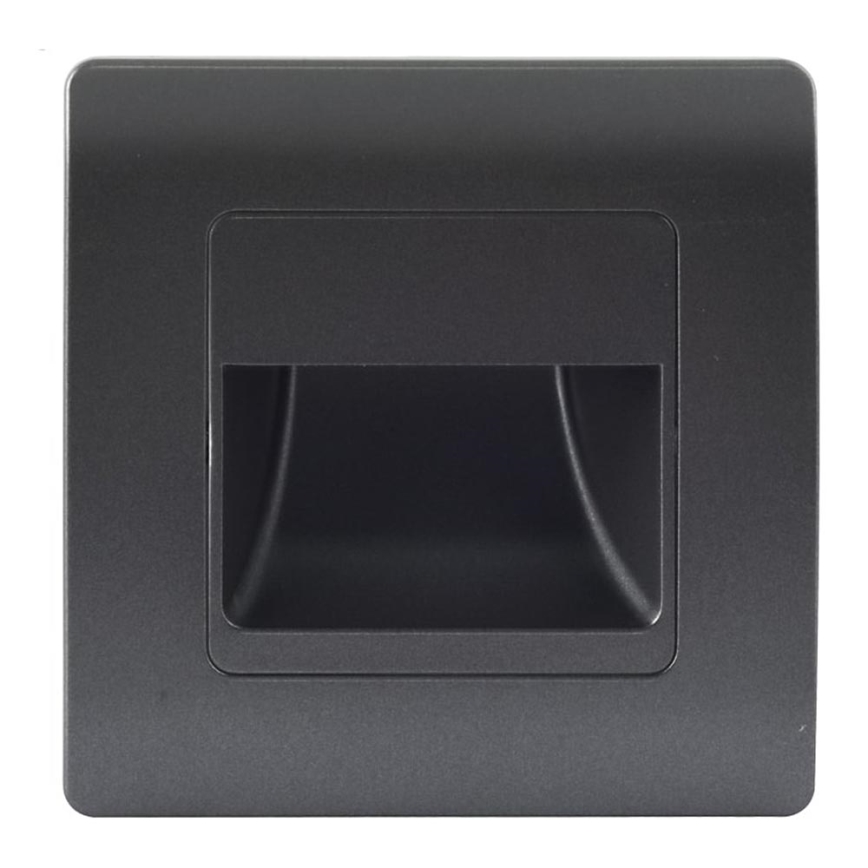 Emithor 70438 - LED Staircase light STEP LIGHT LED/1W/230V 4000K black