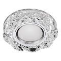 Emithor 71094 - LED Recessed light CRYSTAL FIX 1xGU10/50W + LED/3W STRIPE