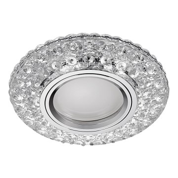 Emithor 71095 - LED Recessed light ELEGANT GLASS FIX 1xGU10/50W + LED/3W STRIPE