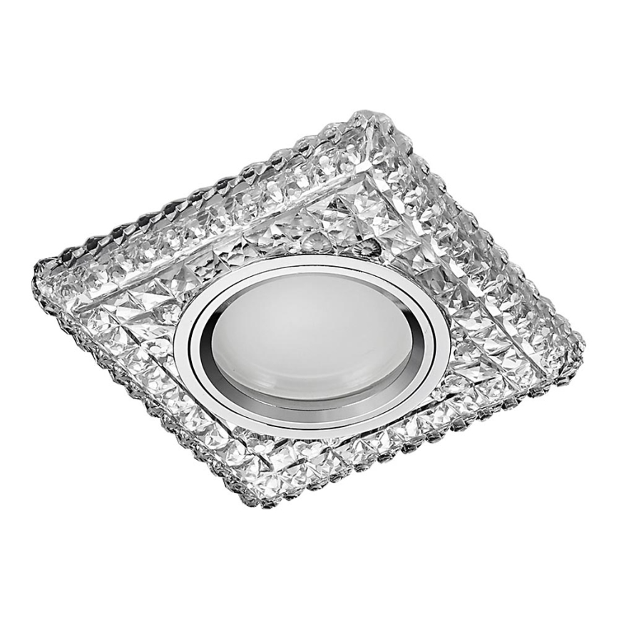 Emithor 71096 - LED Recessed light ELEGANT GLASS FIX 1xGU10/50W + LED/3W STRIPE