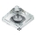 Emithor 71105 - LED Recessed light ELEGANT DOUBLE LIGHT 1xGU10/50W + LED/3W STRIPE